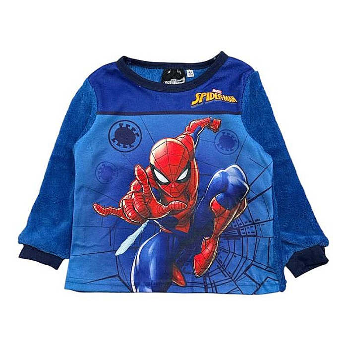 Pijama copii, cu mânecă lungă, cocolino, albastru, Spiderman [4]