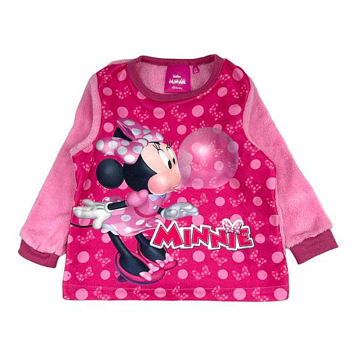 Pijama copii, cu mânecă lungă, cocolino, roz, Minnie Mouse, Disney [2]