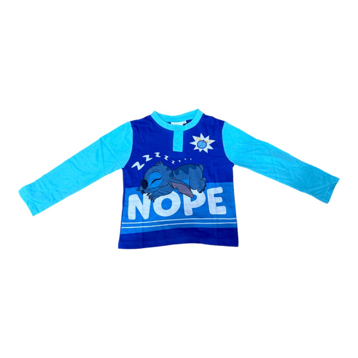 Pijamale copii, 100% bumbac, albastru, Hero, Stitch, Disney [2]