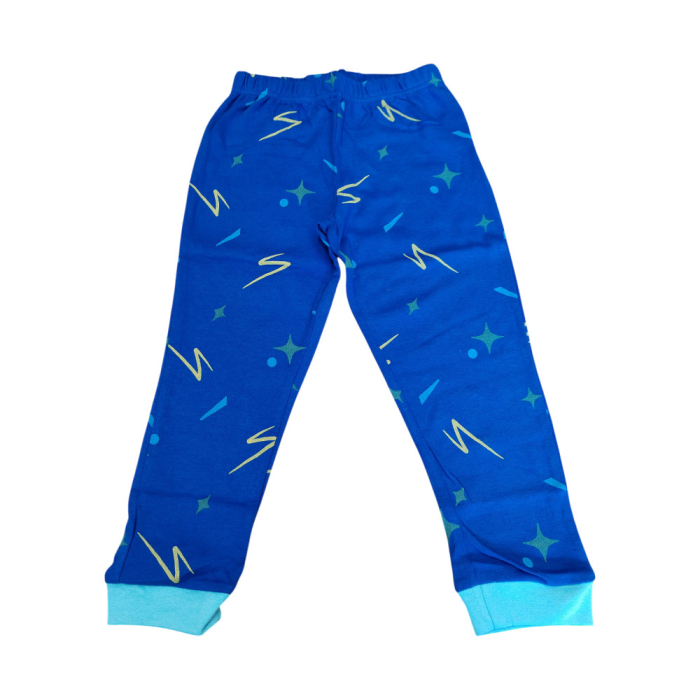 Pijamale copii, 100% bumbac, fosforescenta, bleumarin, Happy, Sonic [4]