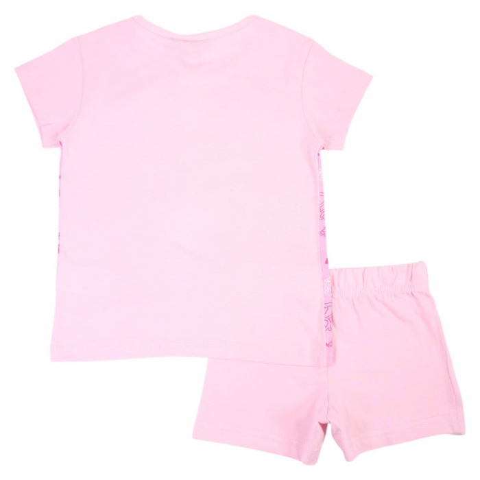 Pijamale copii cu maneca scurta, 100% bumbac, multicolor, Happy Days, Barbie [2]
