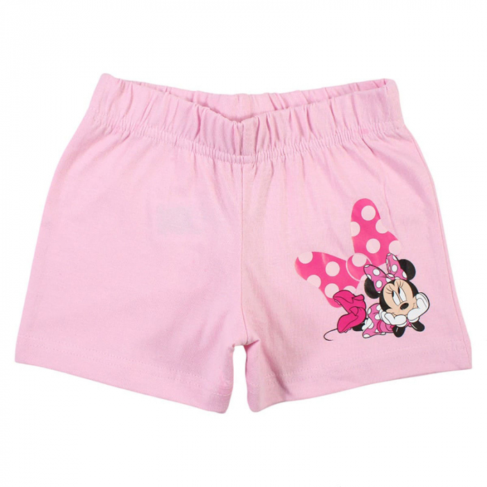 Pijamale copii cu maneca scurta, 100% bumbac, multicolor, Happy Days, Minnie Mouse [4]