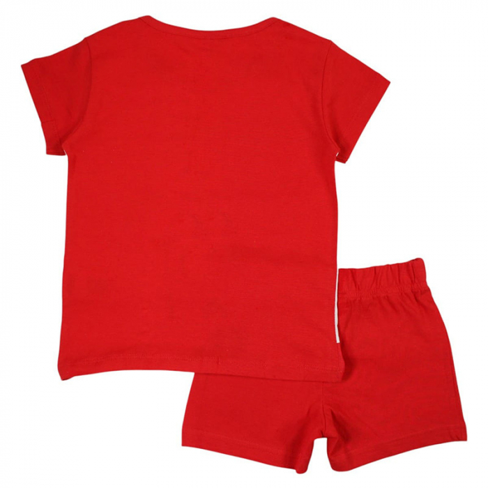 Pijamale copii cu maneca scurta, 100% bumbac, multicolor, Happy Days, Minnie Mouse, Disney [2]