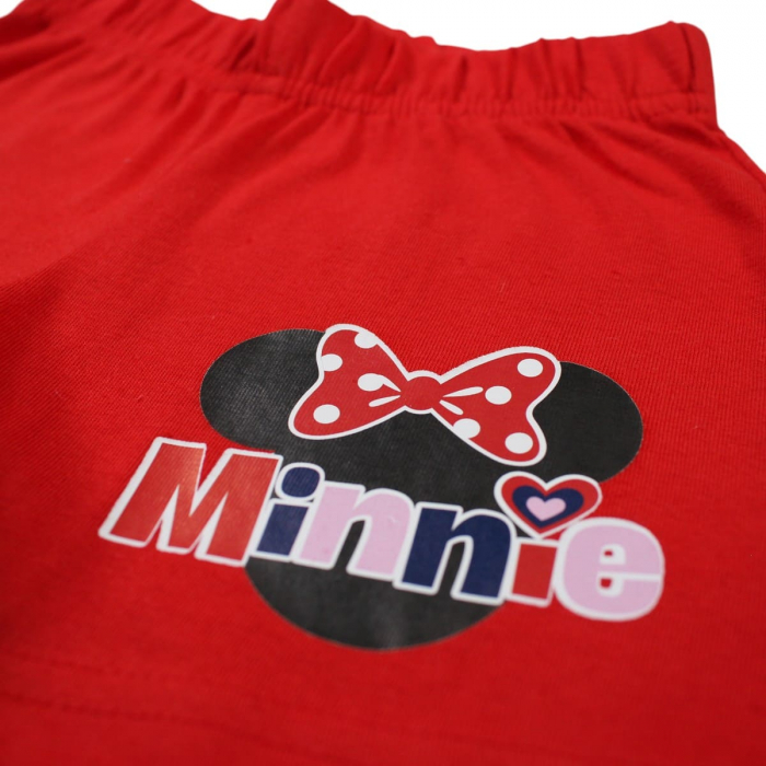 Pijamale copii cu maneca scurta, 100% bumbac, multicolor, Happy Days, Minnie Mouse, Disney [6]