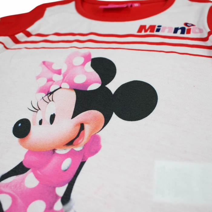 Pijamale copii cu maneca scurta, 100% bumbac, multicolor, Happy Days, Minnie Mouse, Disney [5]