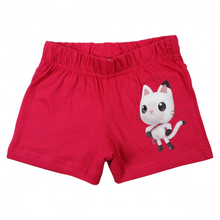Pijamale copii cu maneca scurta, 100% bumbac, multicolor, Happy, Gabby's Dollhouse [4]