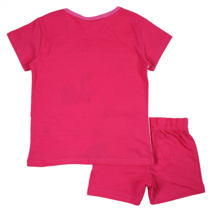 Pijamale copii cu maneca scurta, 100% bumbac, multicolor, Happy, Minnie Mouse, Disney [2]