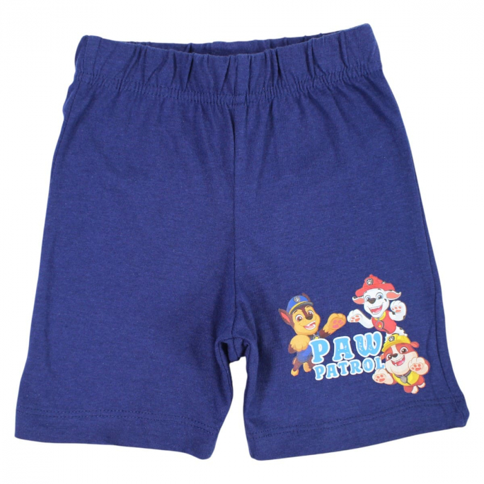 Pijamale copii cu maneca scurta, 100% bumbac, multicolor, Happy, Paw Patrol [4]
