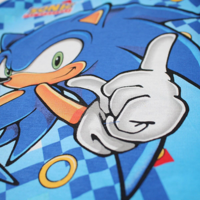 Pijamale copii cu maneca scurta, 100% bumbac, multicolor, Happy, Sonic [5]