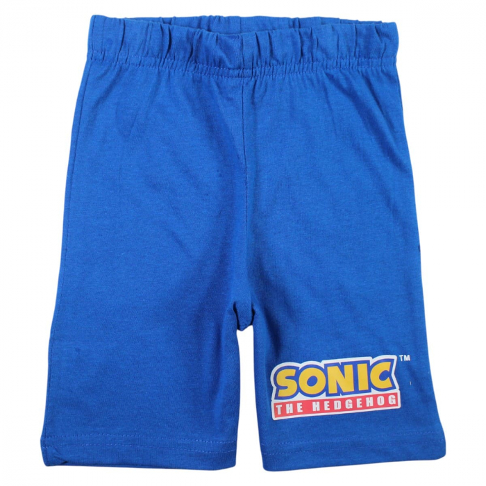 Pijamale copii cu maneca scurta, 100% bumbac, multicolor, Happy, Sonic [4]