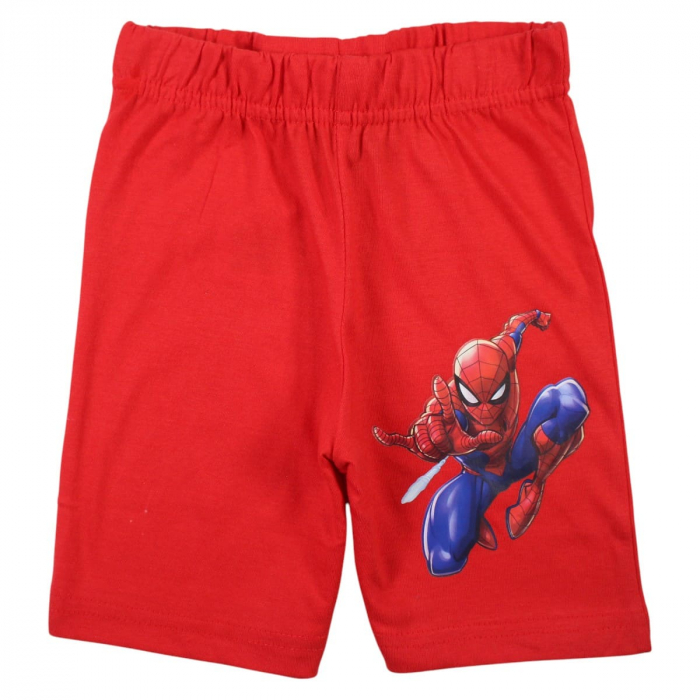 Pijamale copii cu maneca scurta, 100% bumbac, multicolor, Happy, Spiderman [4]