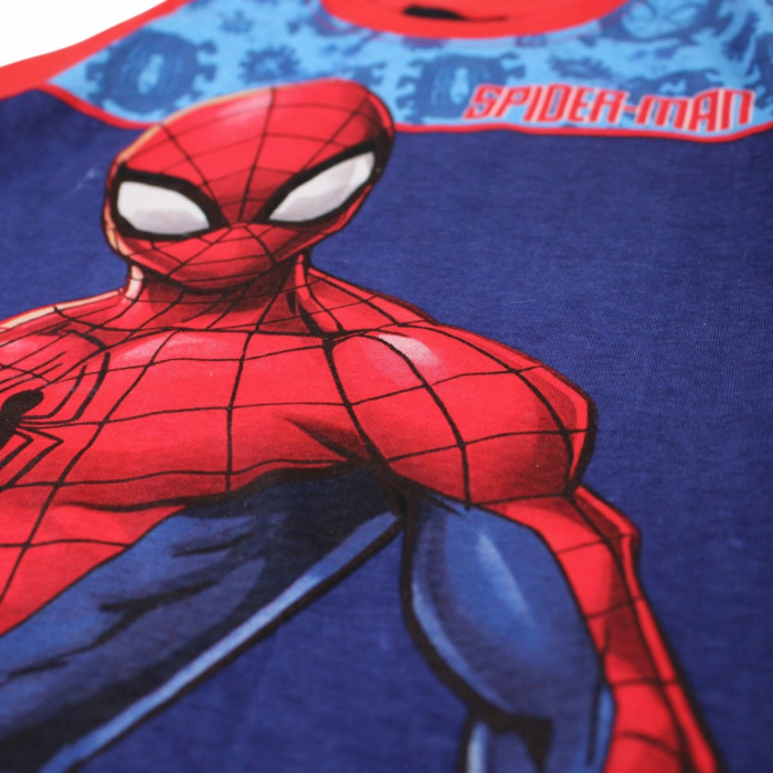 Pijamale copii cu maneca scurta, 100% bumbac, multicolor, Happy, Spiderman [5]