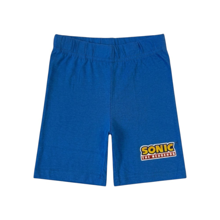 Pijamale copii, mânecă scurtă, 100% bumbac, albastru, Hero, Sonic [3]