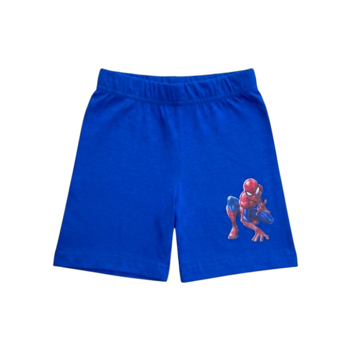 Pijamale copii, mânecă scurtă, 100% bumbac, albastru, Hero, Spiderman [3]