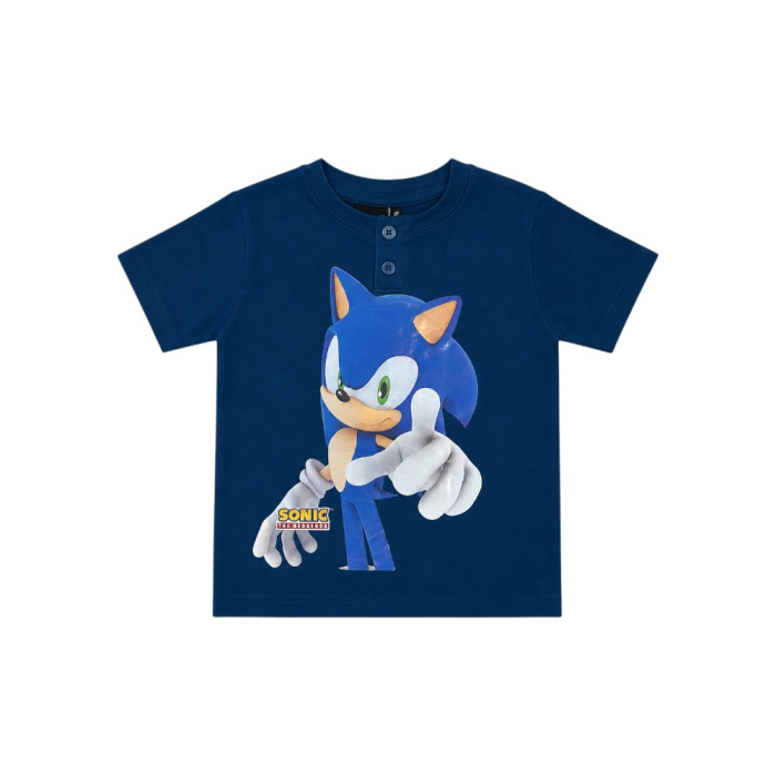 Pijamale copii, mânecă scurtă, 100% bumbac, multicolor, Hero, Sonic [2]