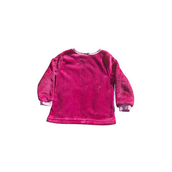 Pijama copii, cu mânecă lungă, cocolino, fucsia, Minnie Mouse [2]