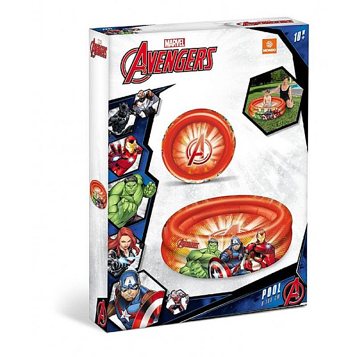 Piscină gonflabilă pentru copii, rotundă, diametru 100 cm, multicolor, Avengers [3]