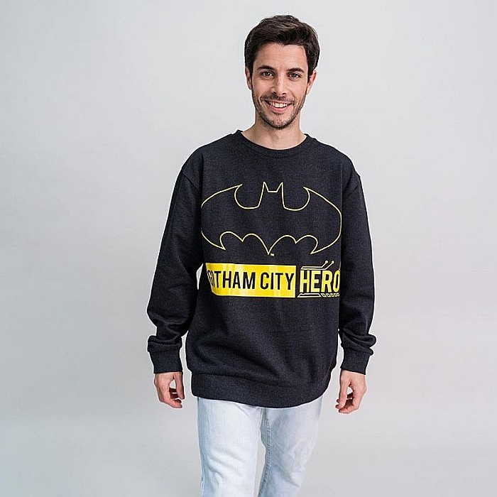 Bluză de trening cu model grafic, negru, Batman [4]