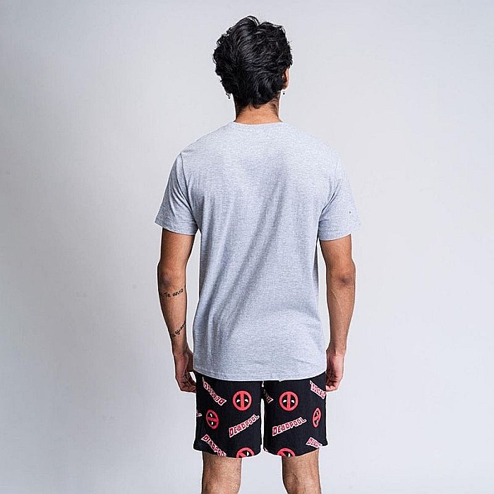 Pijama bărbați cu mânecă scurtă, bumbac, multicolor,  Deadpool, Marvel [5]