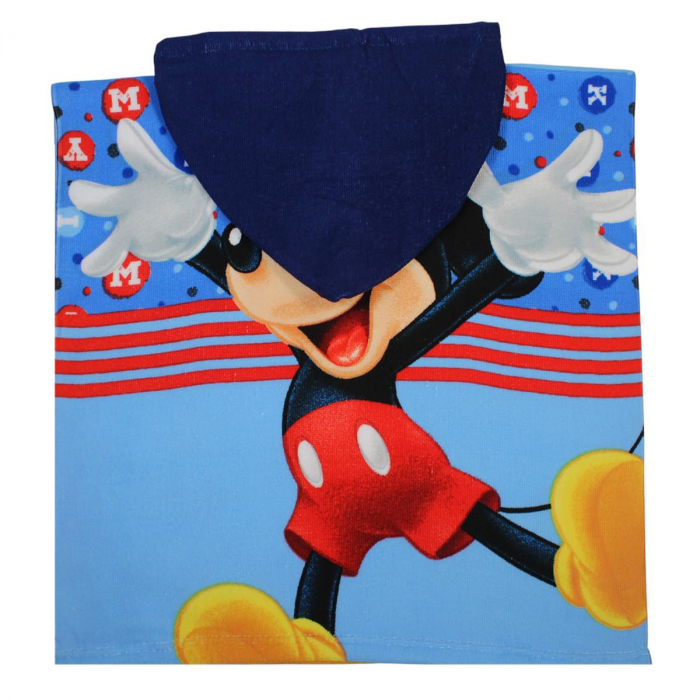 Prosop de baie pentru copii, tip poncho, multicolor, 50x100 cm, So fun, Mickey Mouse [2]