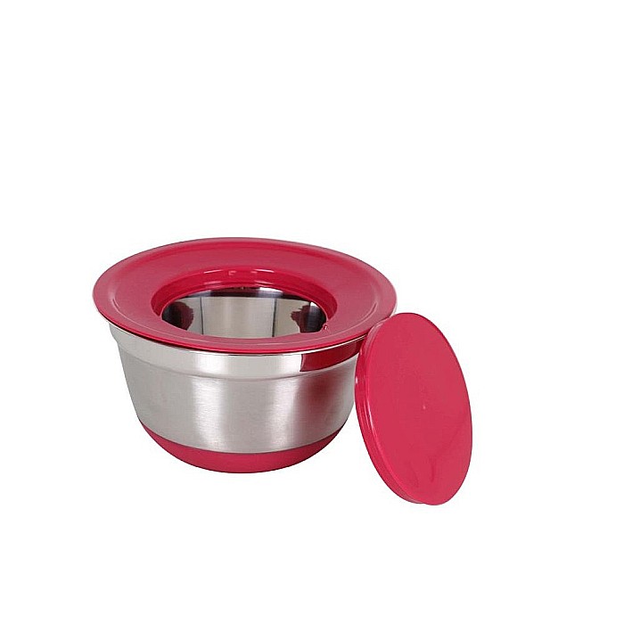 Bol din inox pentru blender cu capac și 2 ustensile pentru răzuit, Quttin [2]