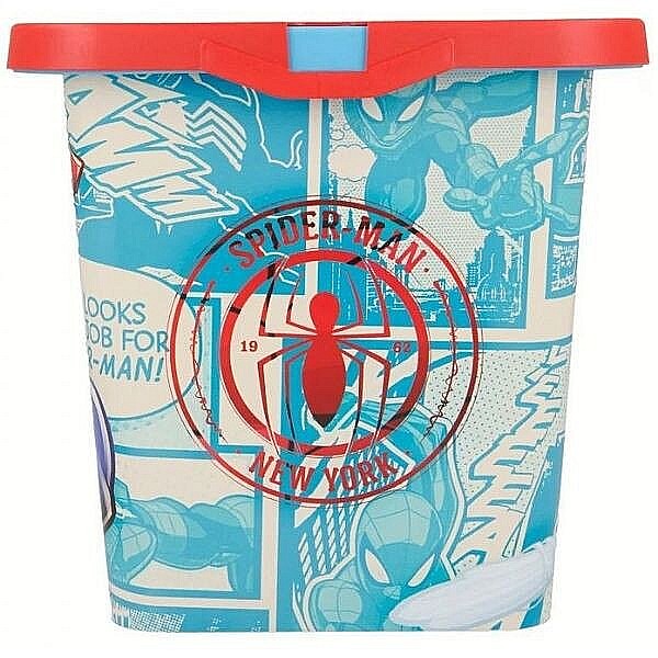 Cutie pentru depozitarea jucăriilor Stor, model Spider-Man, cu capac, 7l, multicolor, 18.5x19.2x28.7 cm [4]