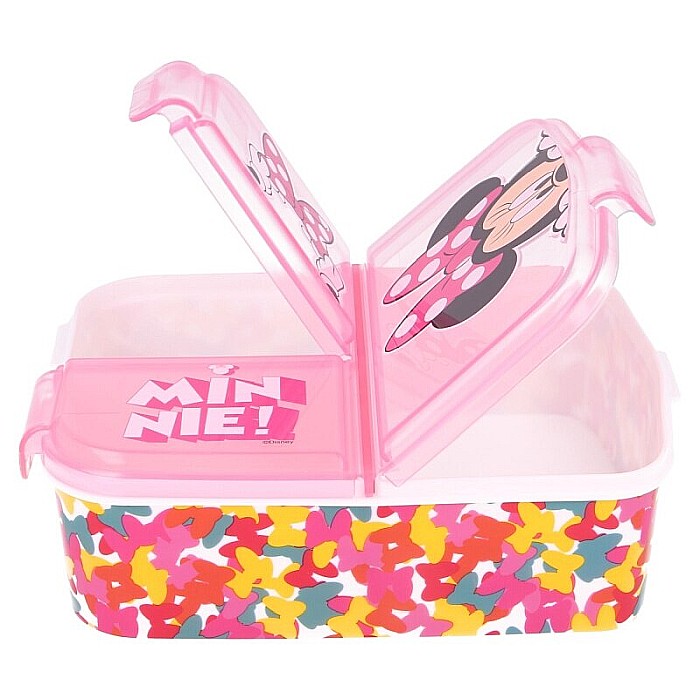Cutie sandwich, multicompartimente, multicolor, fără BPA, Disney, Minnie Mouse [3]
