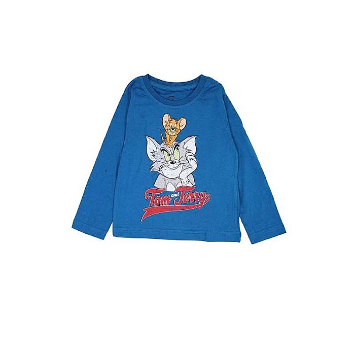 Pijama copii, cu mânecă lungă, 100% bumbac, Tom and Jerry [2]