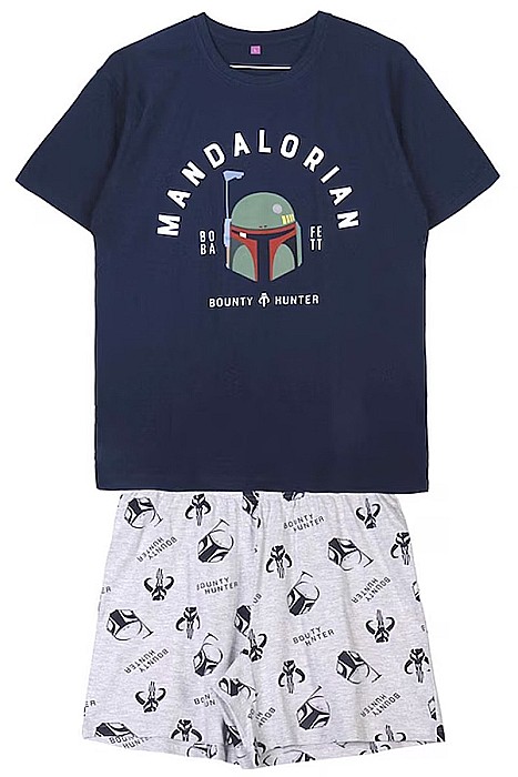 Pijama Star Wars Boba Fett cu tricou și pantaloni scurți din bumbac [1]