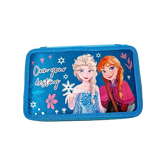 Penar cu 3 compartimente, 20x13x7 cm, echipat, 43 piese, multicolor, Frozen [5]