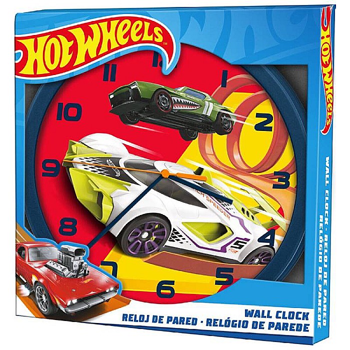 Ceas de perete, multicolor, diametru 25 cm, Hot Wheels [2]