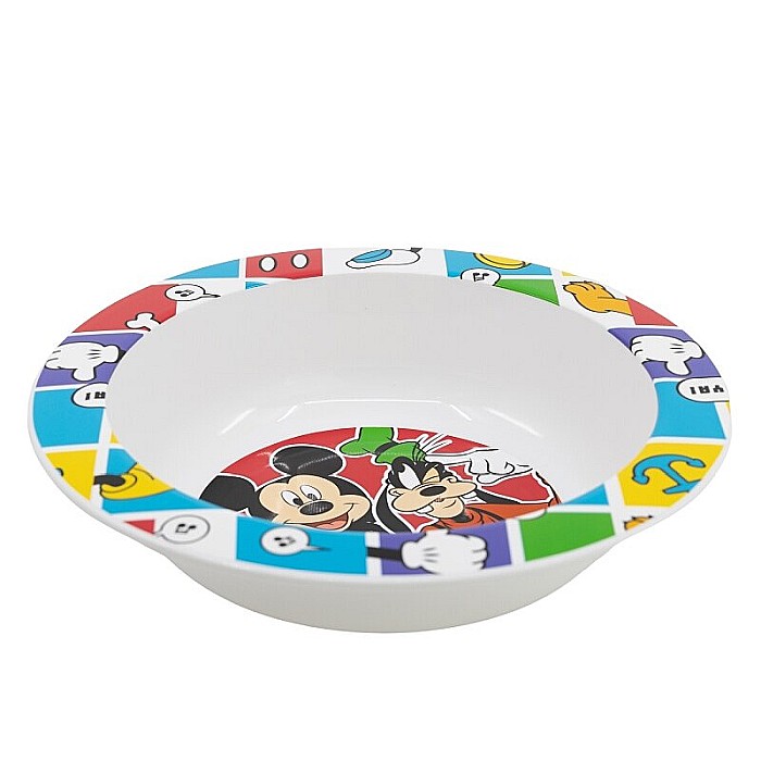 Bol plastic, multicolor, pentru copii, fără BPA, ce poate fi utilizat și la microunde, 16 cm, Better Together, Mickey Mouse [2]