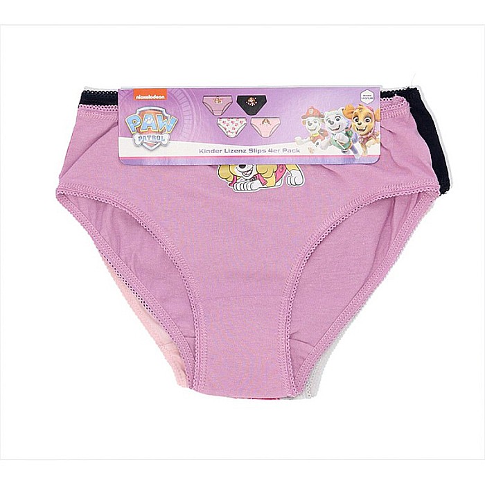 Set 4 perechi de chiloți pentru fetițe, multicolor, 100% bumbac,  Skye, Paw Patrol [4]