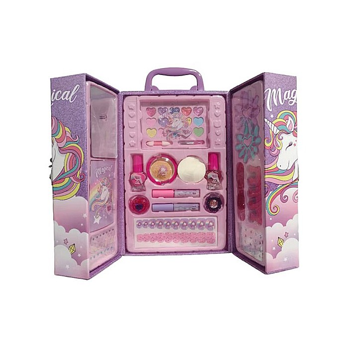 Trusă de machiaj pentru fetițe în cutie de depozitare, Non-toxic, +5 ani, 28x17x12 cm, You Go Girl [3]