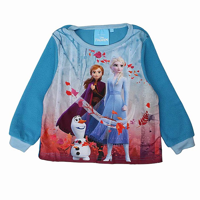 Pijamale copii cu mânecă lungă, polar, albastru, Frozen [2]
