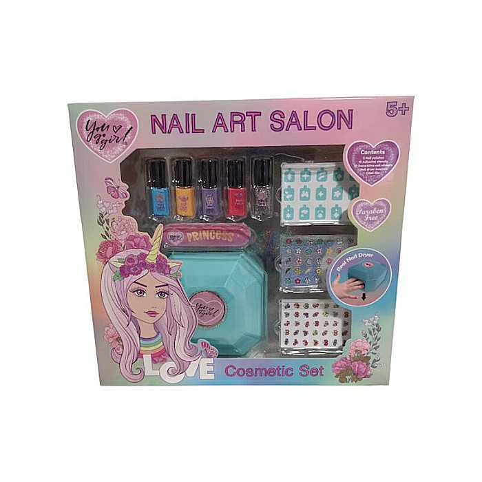 Set manichiură pentru copii, Non-toxic, +5 ani, 28x26x7 cm, Unicorn Dreams [1]