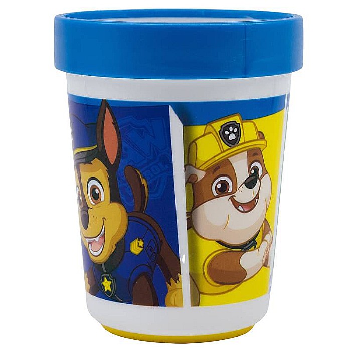 Pahar plastic, 260 ml, antiderapant, multicolor, compatibil cu microunde, fără BPA, Pup Power, Paw Patrol [2]