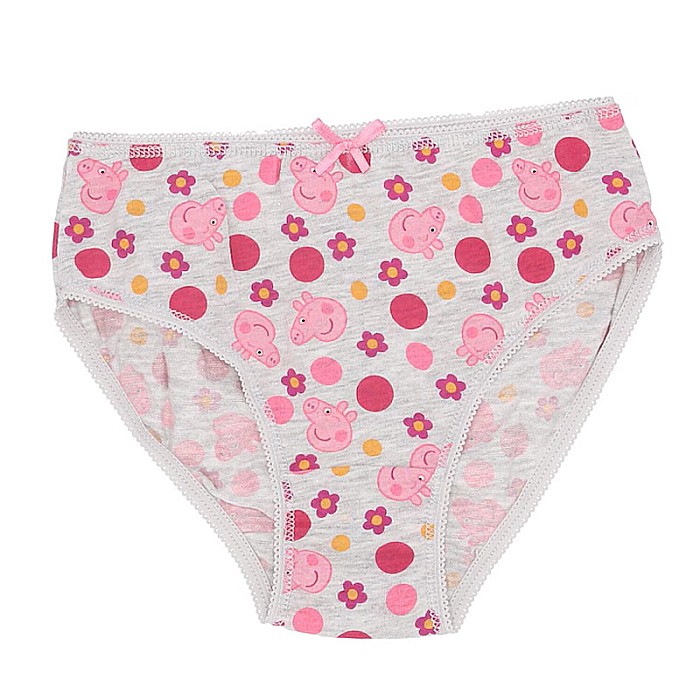 Set 4 perechi de chiloți pentru fetițe, multicolor, 100% bumbac, Peppa Pig [4]