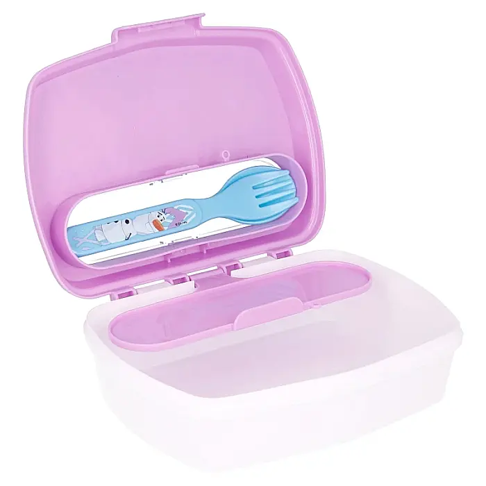 Set cutie sandwich cu lingură și furculiță, fără BPA, Disney, Frozen [3]