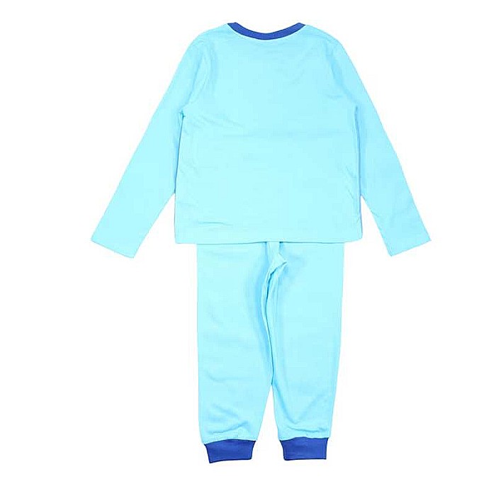 Pijamale copii cu mânecă lungă, 100% bumbac, albastru, Stitch, Disney [3]
