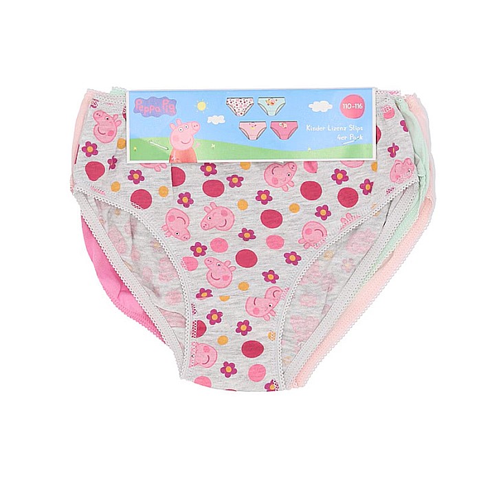 Set 4 perechi de chiloți pentru fetițe, multicolor, 100% bumbac, Peppa Pig [2]