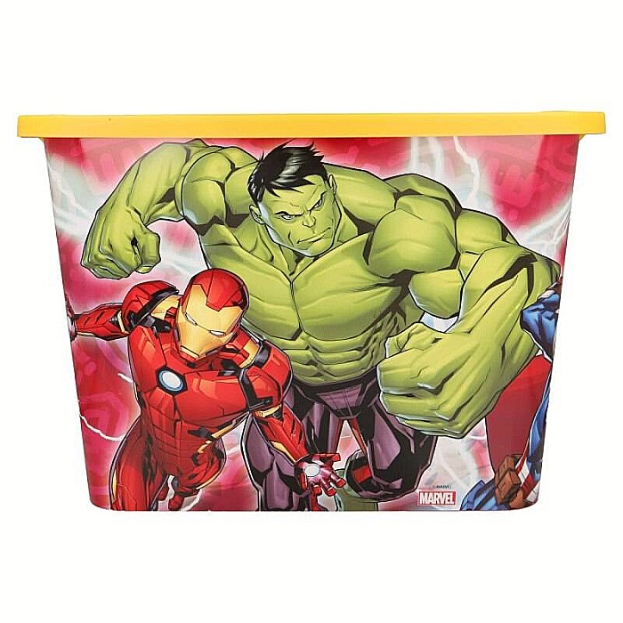 Cutie pentru depozitare, din plastic, cu capac, 23 L, multicolor, 40x27x29 cm, Marvelmania, Avengers [3]