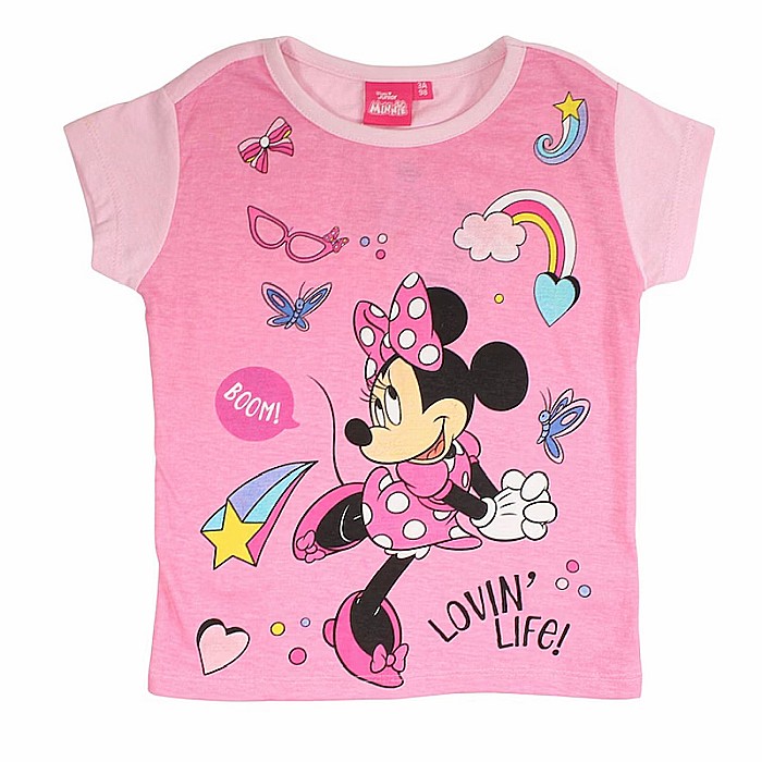 Pijamale copii cu mânecă scurtă, bumbac, multicolor, Boom, Minnie Mouse [3]