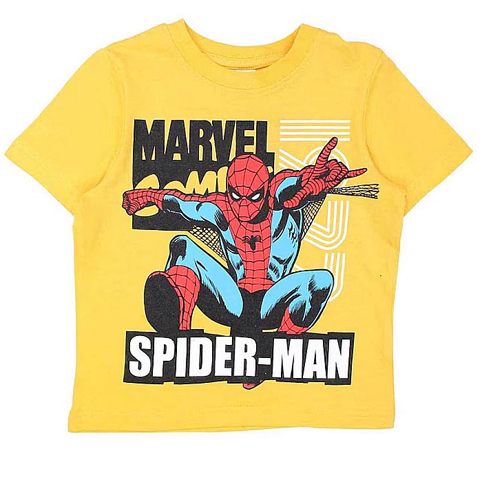 Tricou copii 100% bumbac, galben, Spiderman [1]