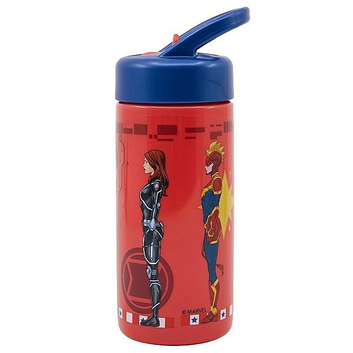 Sticlă pentru apă, cu mâner, 410 ml, multicolor, plastic fără BPA, Heraldic Army, Avengers [3]