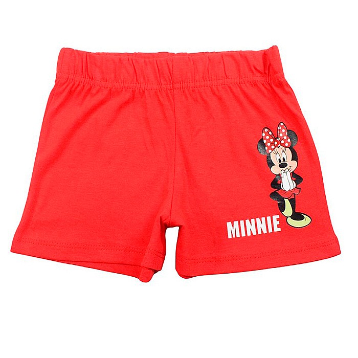 Pijamale copii cu mânecă scurtă, bumbac, multicolor, Happy, Minnie Mouse, Disney [2]