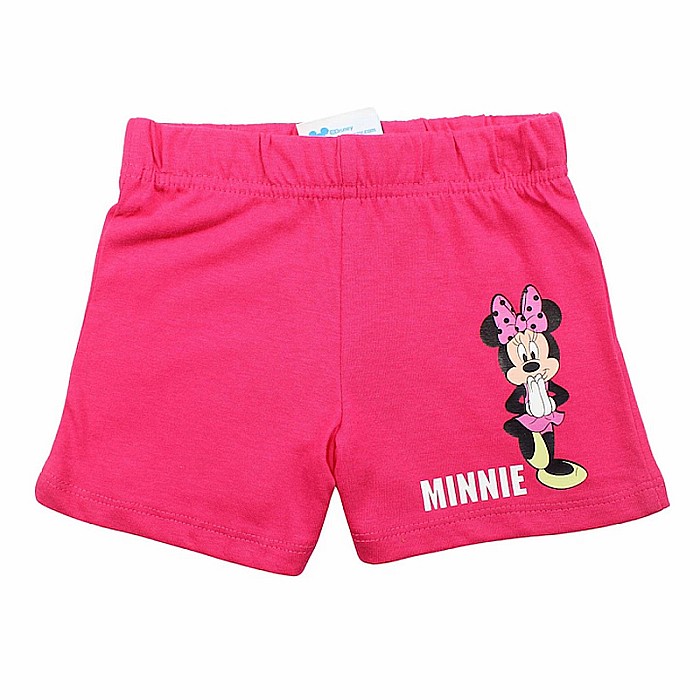 Pijamale copii cu mânecă scurtă, bumbac, multicolor, Happy, Minnie Mouse [2]