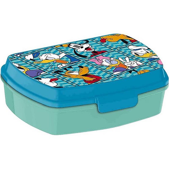 Set cutie sandwich plastic fără BPA și sticlă apă din aluminiu, 400 ml, multicolor, Mickey Mouse and Friends, Disney [2]