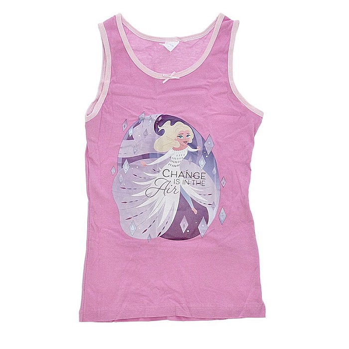 Set două maiouri multicolor, 100% bumbac, Love, Frozen [2]