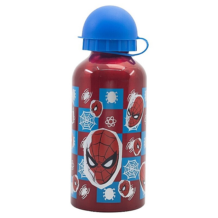 Sticlă de apă, pentru copii, din aluminiu, fără BPA, multicolor, 400 ml, Arachnid, Spiderman [2]